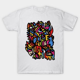 Aztec Rainbow King Graffiti T-Shirt